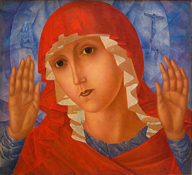 Kuzma Sergeevich Petrov-Vodkin The Mother of God of Tenderness toward Evil Hearts